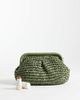 Sui Ava Sui Ava olivia bloom straw bag in olive green - 2