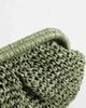 Sui Ava Sui Ava olivia bloom straw bag in olive green - 3