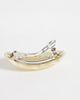 Sui Ava Sui Ava oval faux-bone hair clip in cream-White - 3