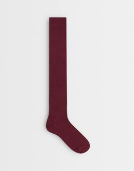 Sui Ava Sui Ava overknee socks in burgundy-RED