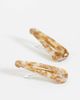 Sui Ava Sui Ava Plage 2-pack buckle hair clips in light brown - 3