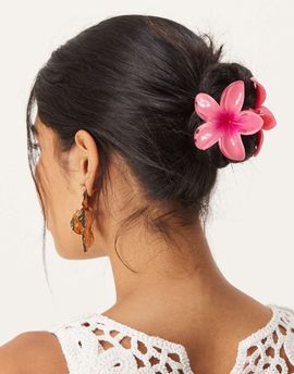 Sui Ava Sui Ava Plumeria flower large hair clip in pink