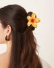 Sui Ava Sui Ava Plumeria flower large hair clip in yellow - 1