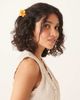 Sui Ava Sui Ava Plumeria flower mini hair clip in yellow - 1