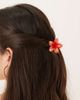 Sui Ava Sui Ava Plumeria mini flower hair clip in orange - 1