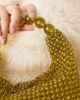 Sui Ava Sui Ava slouchy beaded top handle grab bag in green - 4