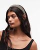 Sui Ava Sui Ava striped headband in black and white - 1