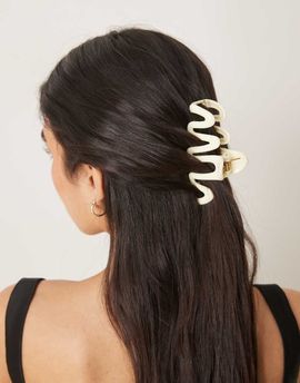 Sui Ava Sui Ava wiggle hair claw in white