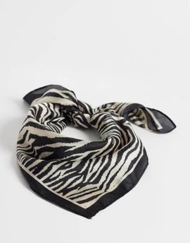 Sui Ava Sui Ava zebra print headscarf-Multi