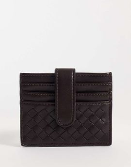 Sui Ava Sui woven card holder in brown