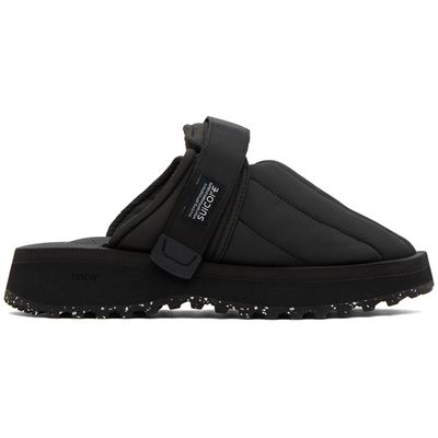 SUICOKE SUICOKE Black ZAVO-Puffab Slippers