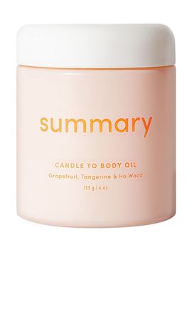 Summary Summary Candle To Bodyoil