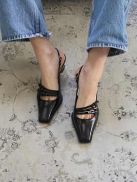 SUMMER SEOUL 4 Ribbon Slingback Shoes