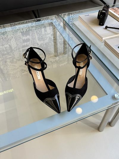 SUMMER SEOUL Pino noir 2 Strap Middle Heel _ (4 colors)