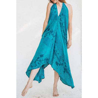Sun Child Sun Child Classic Silk Dress Juniper