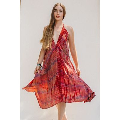 Sun Child Sun Child Classic Silk Dress Wildflower