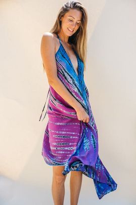 Sun Child Sun Child Classic Silk Dress Zinque