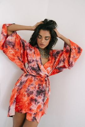 Sun Child Sun Child Wrap Dress Cocoa