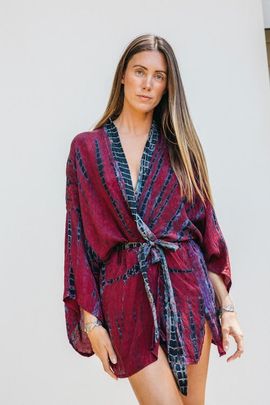 Sun Child Sun Child Wrap Dress Iris
