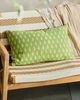 Sunbrella Green Ditsy Outdoor Lumbar Pillow - 1