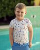 Sunburnt Sunburnt Sailboat Short Sleeve Top and Drawstring Shorts Two Piece Swim Set - 3