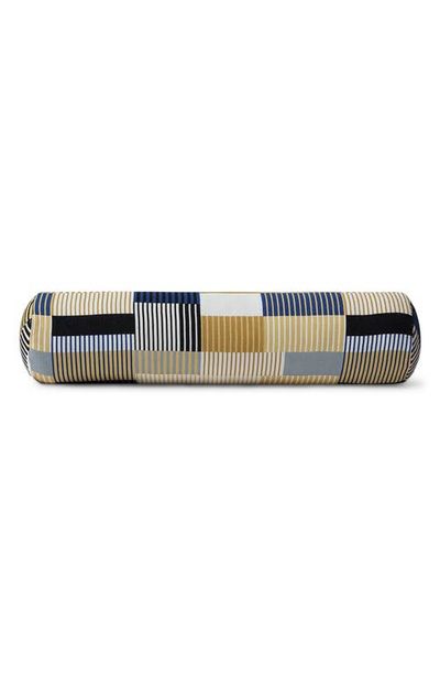 Sunday Citizen Sunday Citizen Plaid Embroidered Cotton Bolster Pillow