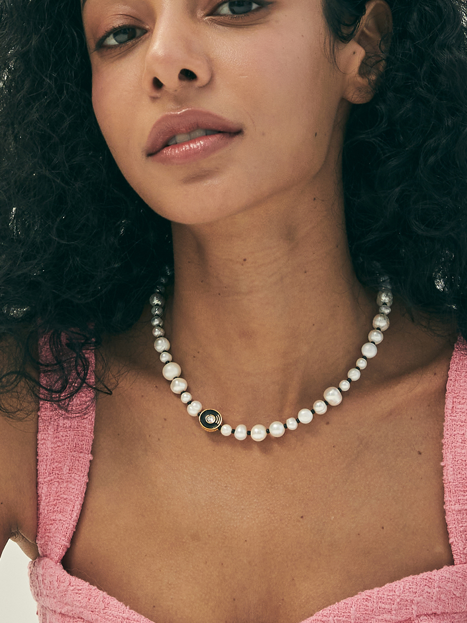 SUNDAY DISCO CLUB Cecil Necklace_Black