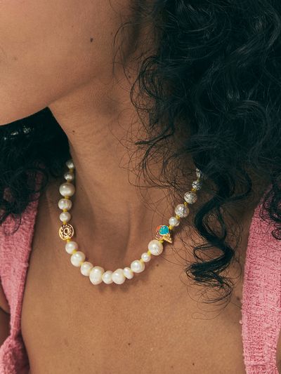 SUNDAY DISCO CLUB Cecil Necklace_Yellow