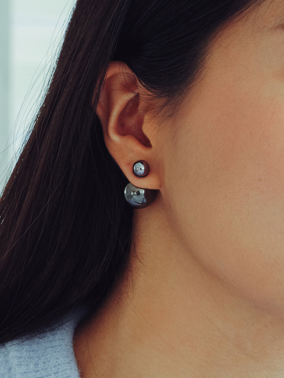 SUNDAY DISCO CLUB Disco Ball Earring_Black