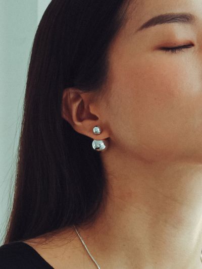 SUNDAY DISCO CLUB Disco Ball Earring_Silver