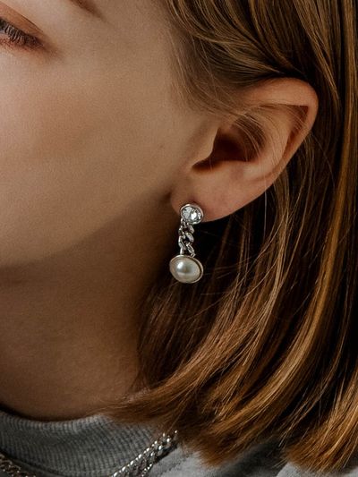 SUNDAY DISCO CLUB Janet Earring_Silver