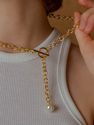 SUNDAY DISCO CLUB Vivian Necklace_Gold