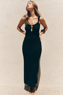 Sunday in Brooklyn Knit Cutout Maxi Dress