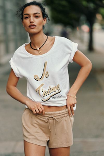 Sundry Je T'Aime T-Shirt Top
