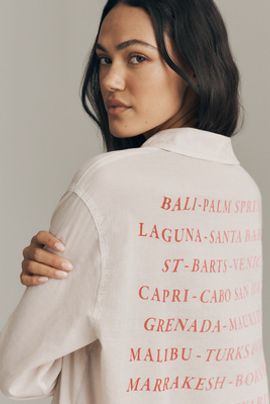 Sundry Oversized Destination Buttondown Shirt