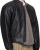 Sunflower Sunflower Black Leather Polo Biker Jacket - 2