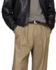 Sunflower Sunflower Black Leather Polo Biker Jacket - 4