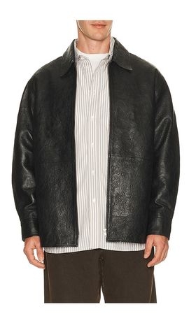 Sunflower Sunflower Crinkle Leather Shirt Jacket
