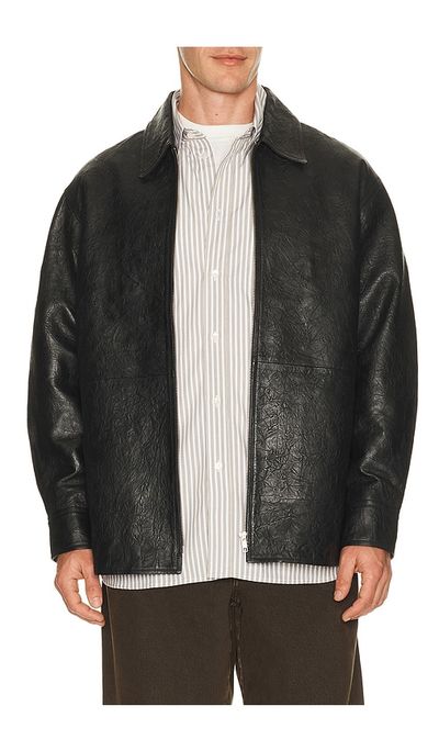 Sunflower Sunflower Crinkle Leather Shirt Jacket