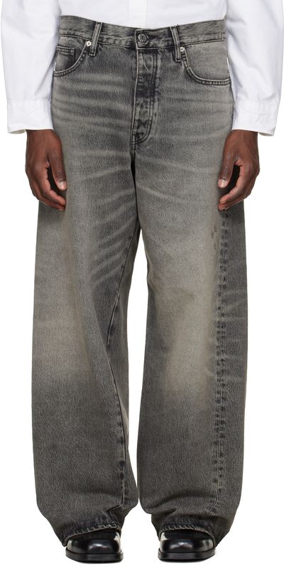 Sunflower Sunflower Gray Super Wide Twist Jeans
