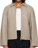 Sunflower Sunflower Taupe Short Leather Jacket - 1