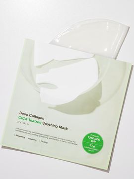 SUNGBOON EDITOR Deep Collagen Cica Tea Tree Soothing Mask Pack (4 sheets/8 sheets, choose 1)