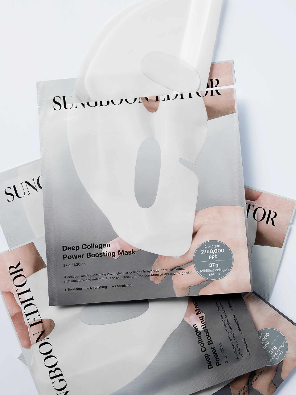 SUNGBOON EDITOR Deep Collagen Power Boosting Mask 10 sheets (8+2 bonus)