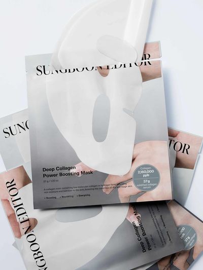 SUNGBOON EDITOR Deep Collagen Power Boosting Mask 10 sheets (8+2 bonus)