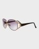 Sunglass Museum Sunglass Museum Vintage Milena Sunglasses in Black, Women's at Urban Outfitters - 1