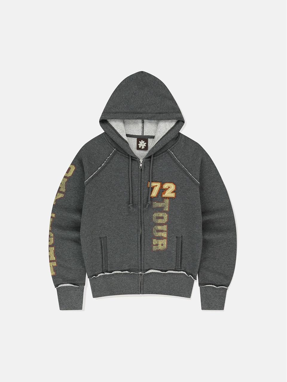 SUNLOVE 72TOUR Zip Up Hoodie [Heather Charcoal]