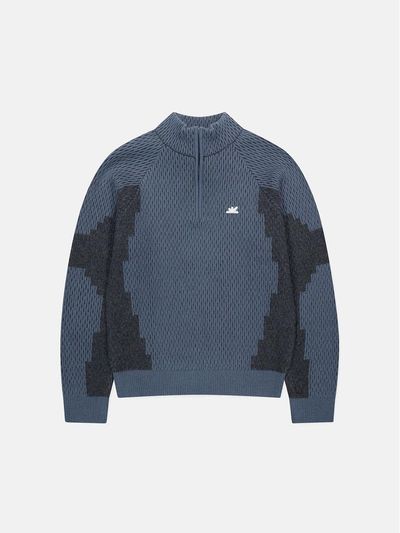 SUNLOVE Airwool Half Zip Lightweight Pullover [Blue]