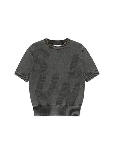 SUNLOVE Capital S/S Sweater [Charcoal]