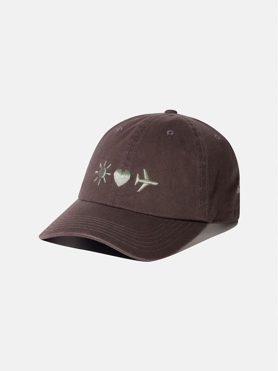 SUNLOVE Cotton Adjustable Emoji Cap [Brown]