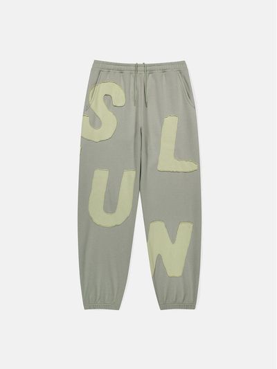 SUNLOVE Cotton Polyester Brushed Fleece Sweatpants [Light Sage]